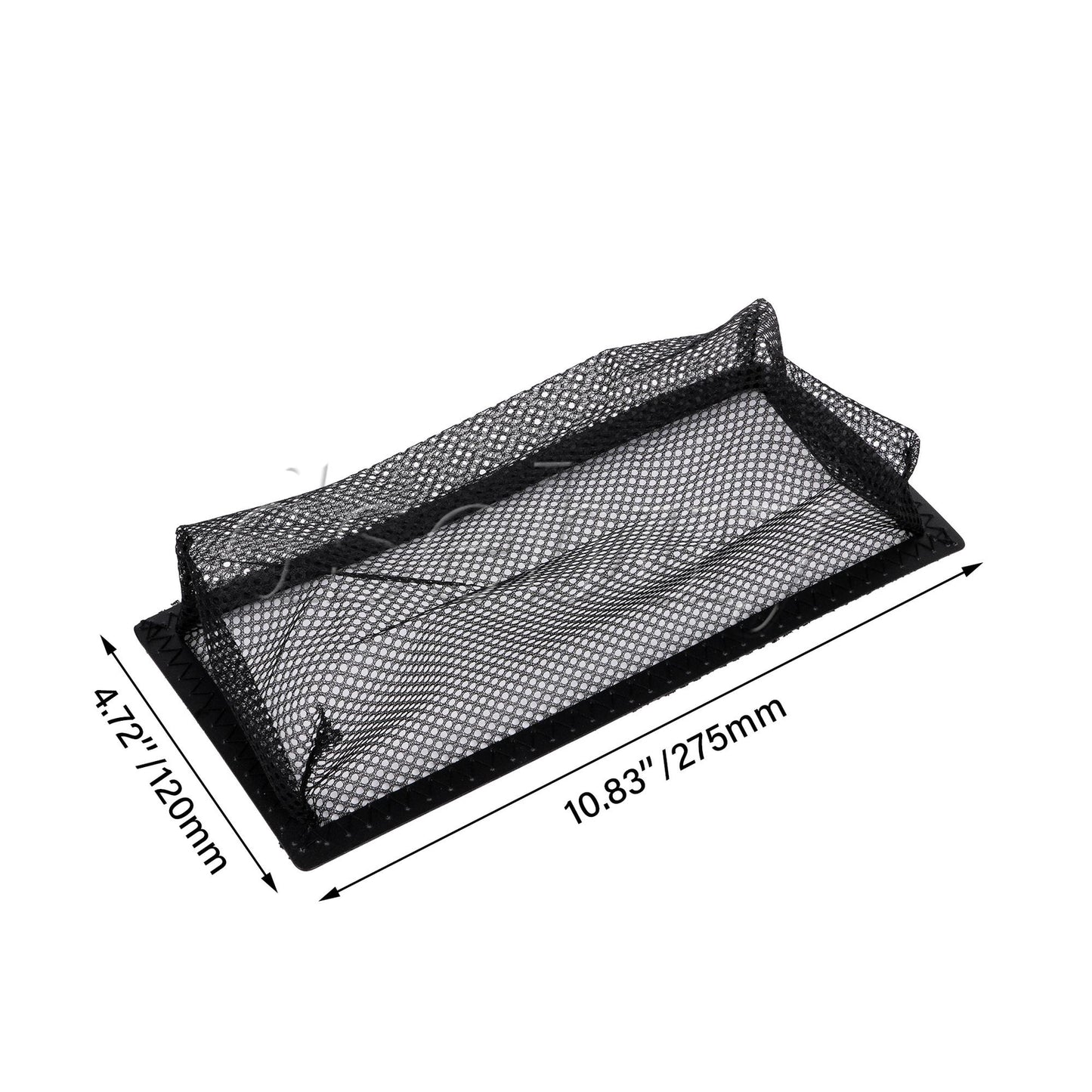 ya 25 5Pieces Air Vent Covers Polyester Net S n Trap Black 4 x10 for Home Floor