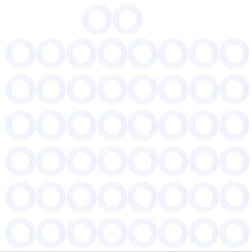 ya 9 6.5.3 50 Pcs Silicone Gasket Replacement Lid Seals Gaskets Washer Ring Sealing Rings