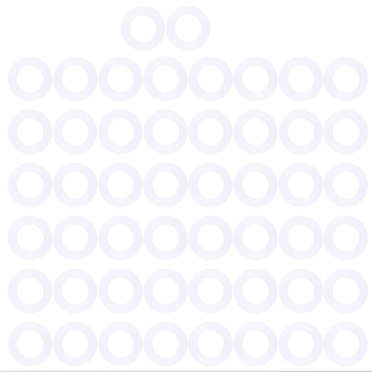 ya 9 6.5.3 50 Pcs Silicone Gasket Replacement Lid Seals Gaskets Washer Ring Sealing Rings