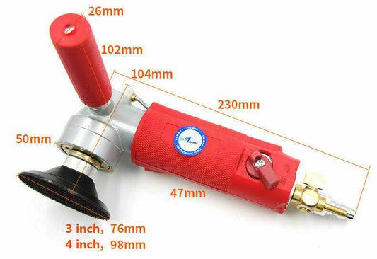 4  Pneumatic Wet Polisher Wet Grinder Sander For Granite Marble Stone New