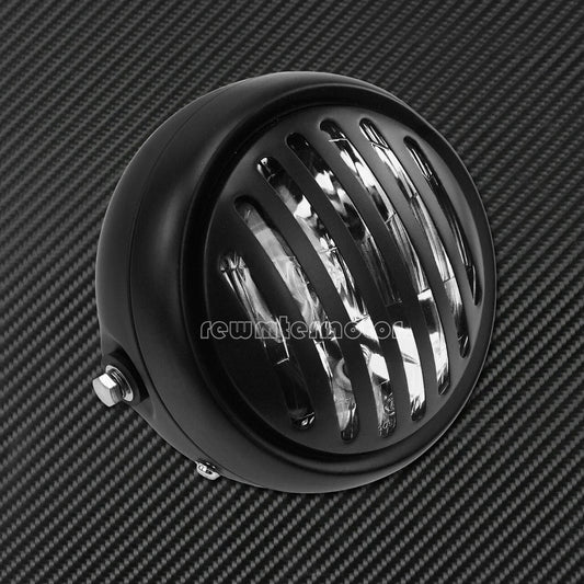 ya 4 6.22 6.3 Retro Motorcycle Headlight Grill Diamond Cover Fit for Harley Cafe Racer