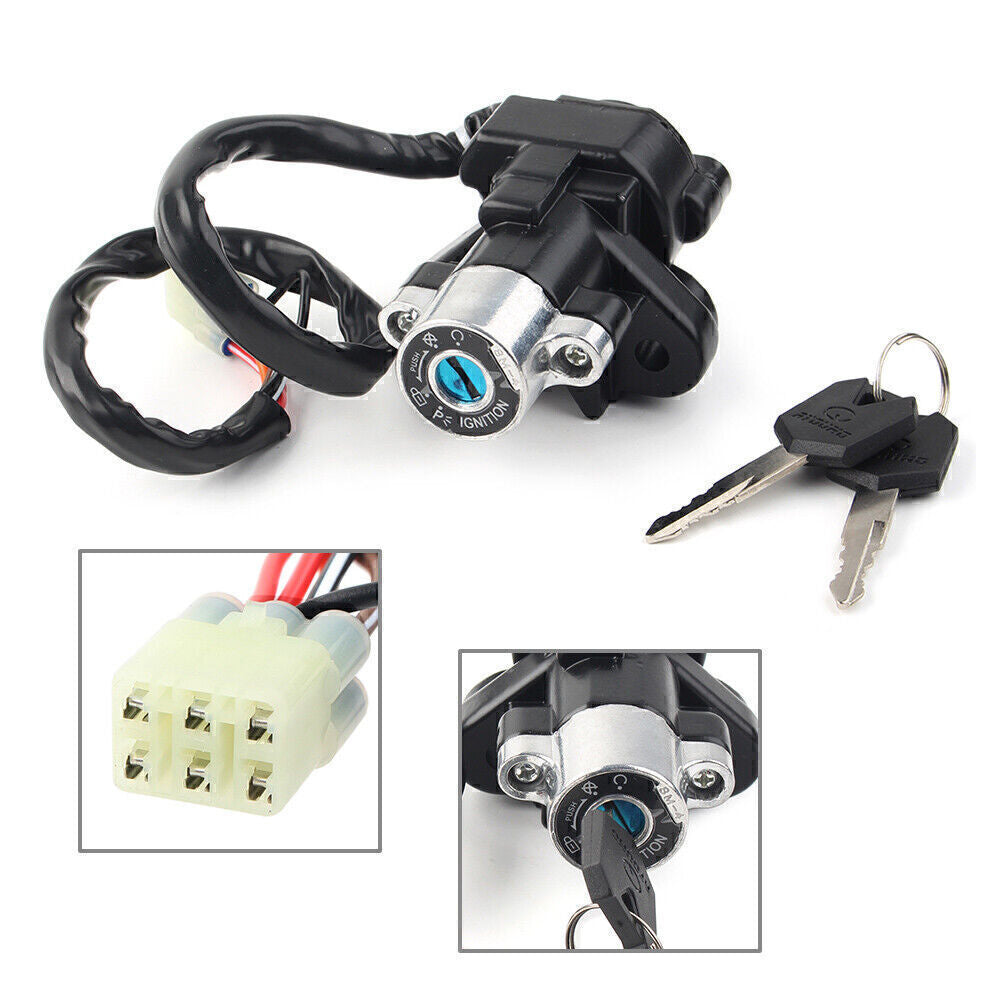 ya 4 6.22 for Suzuki GSX650 GSXR750 Ignition Switch Fuel Gas Cap Cover for SEAT Lock Key Set