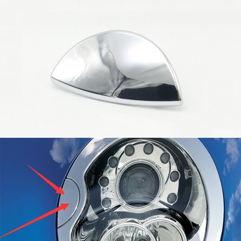 ya 4 6.22 Left Headlight Washer Cover Chrome for Mini R55 R56 R57 Driver Cooper Cover