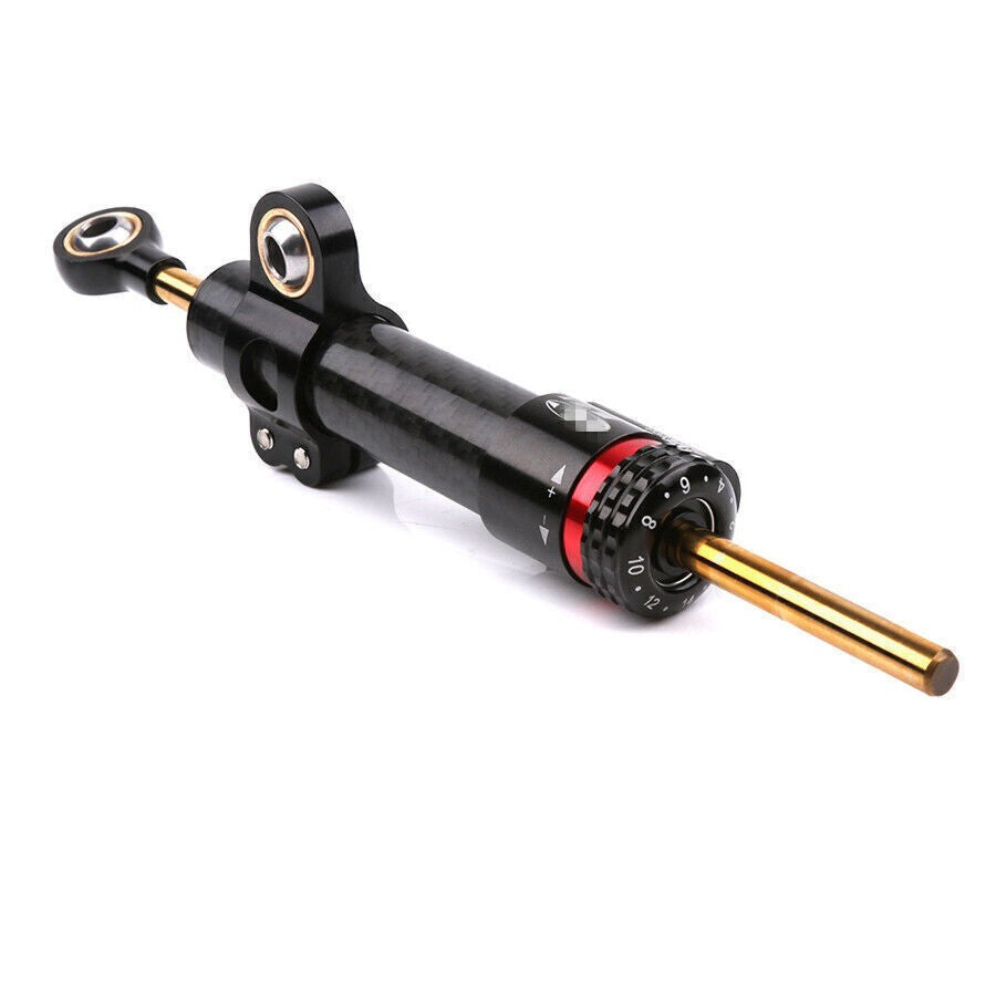 ya 5 8.7 9.8 Motorcycle Steering Damper Stabilizer 16 Lvl Adjust Carbon Fiber Univer