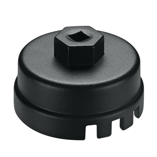 ya 5 6.16 Professional Aluminum Alloy Oil Filter Wrench Oil Filter Housings (Black)