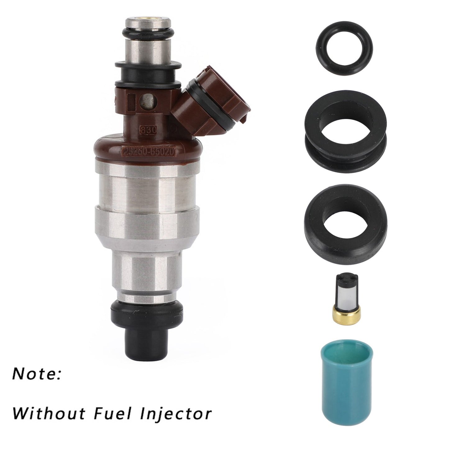 ya 1 8.5.2 6PCS Fuel Injectors Repair Seal Rebuild Kit for 3VZE 1988-1995 3.0L