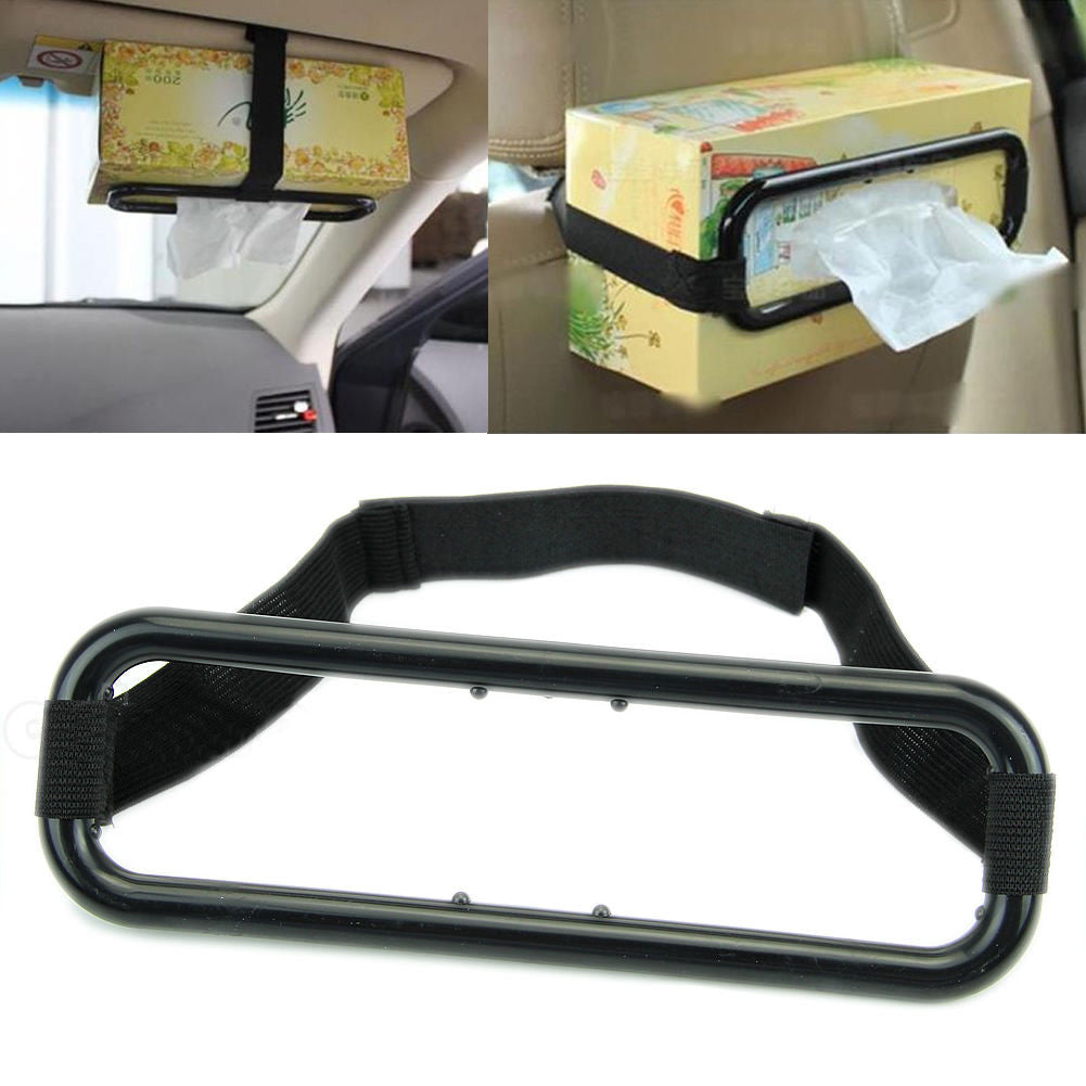 ya 2 7.14 Auto Accessories Car Sun Visor Tissue Box Holder Paper Napkin for SEATs Back Bracket
