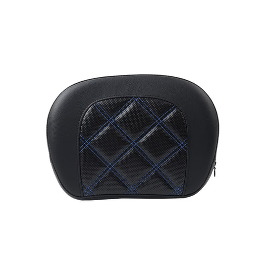 ya 3 6.25.3 Stitching Blue Passenger Sissy Bar Backrest Pad Bracket for Harley Street Glide