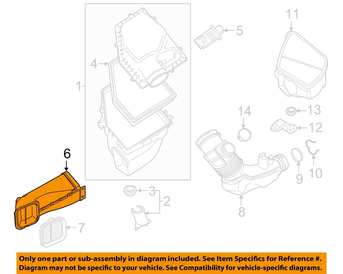 ya 1 8.5.2 13718635093 Engine intake pipe suitable for 18-24 X3 X4 X5 X6 X7 2021-2024