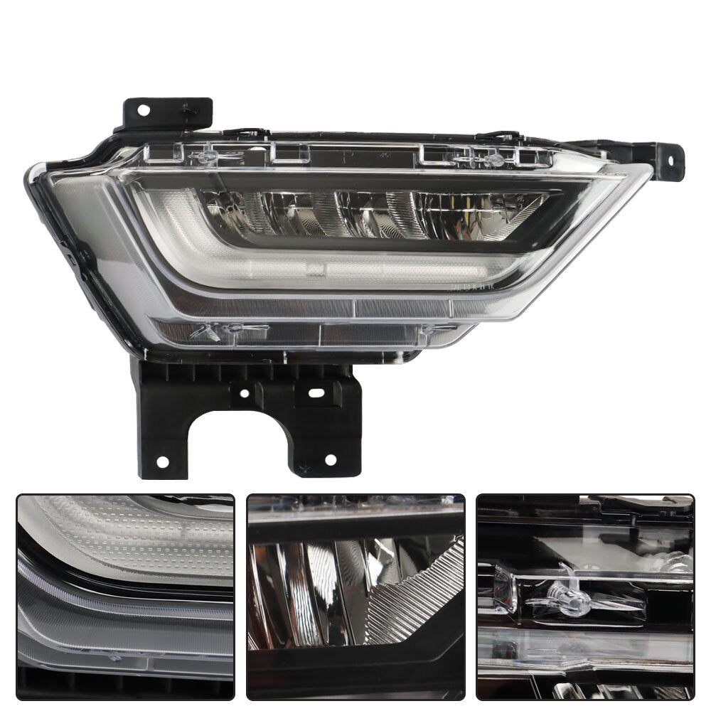 ya 10 10.28 For F150 2021 - 2022: Front LED fog lights, driver's side light, passenger 