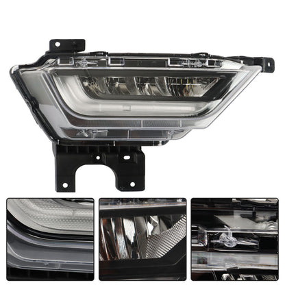 ya 10 10.28 For F150 2021 - 2022: Front LED fog lights, driver's side light, passenger 