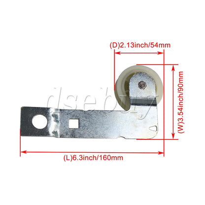 ya 26 6 Pieces Idler Pulley Replacement Part W10837240 16x9cm Metal+Plastic