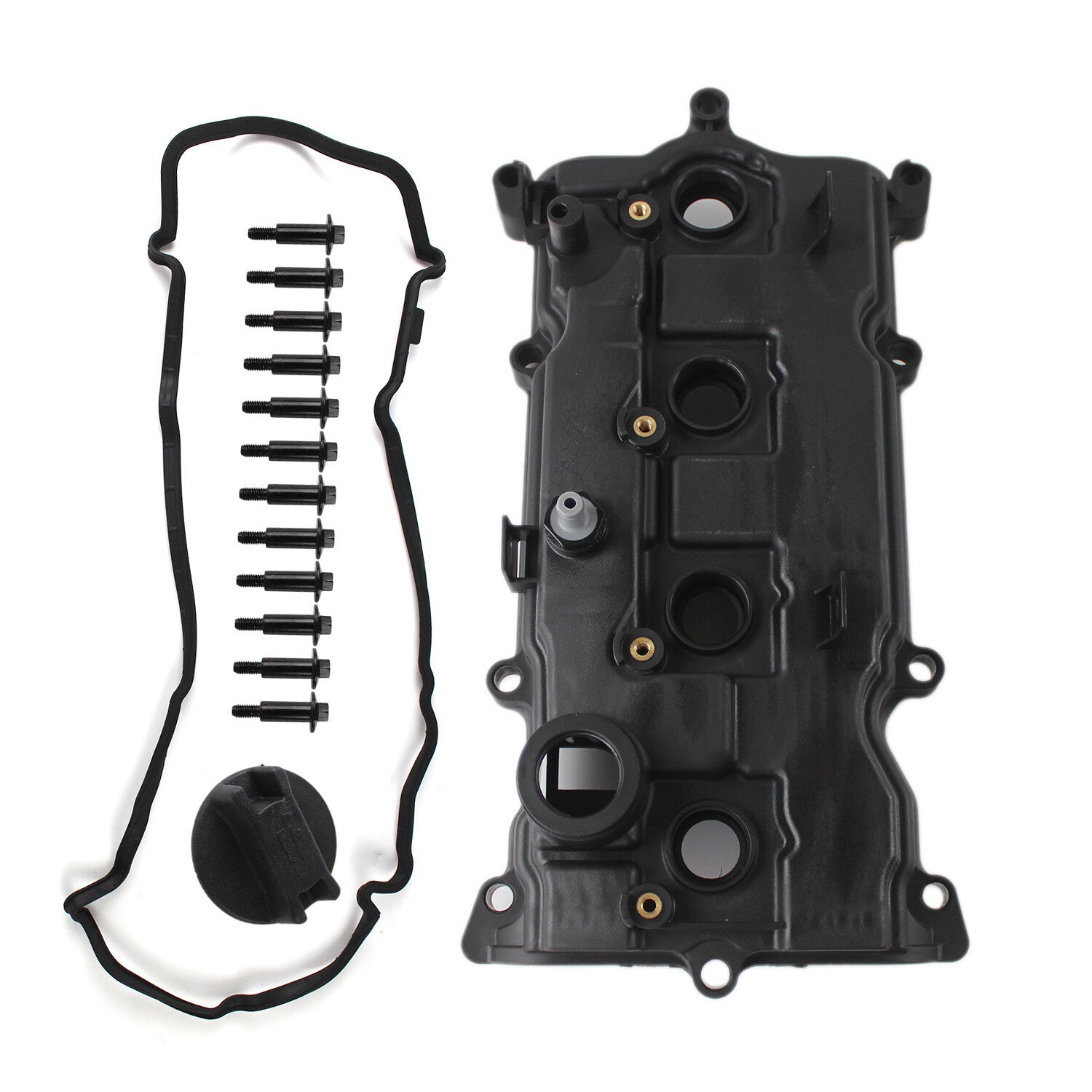 ya 11 6.5 Valve Cover w/ Gasket &Bolt & Oil Cap for Infiniti 14-17 QX60 for Nissan for Altima 2.5L