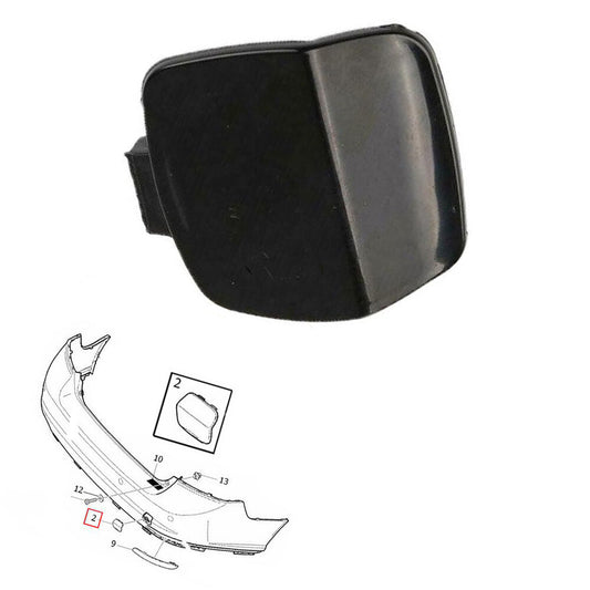 ya 27 6.18.2 Primed REAR Bumper Tow Hook Eye Cover Cap for 2008-2011 for Volvo S40 #30744941 New
