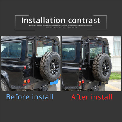 ya 5 8.7 Tailgate roof ladder climbing basket for for Land Rover for Defender 90 110 2004-2018