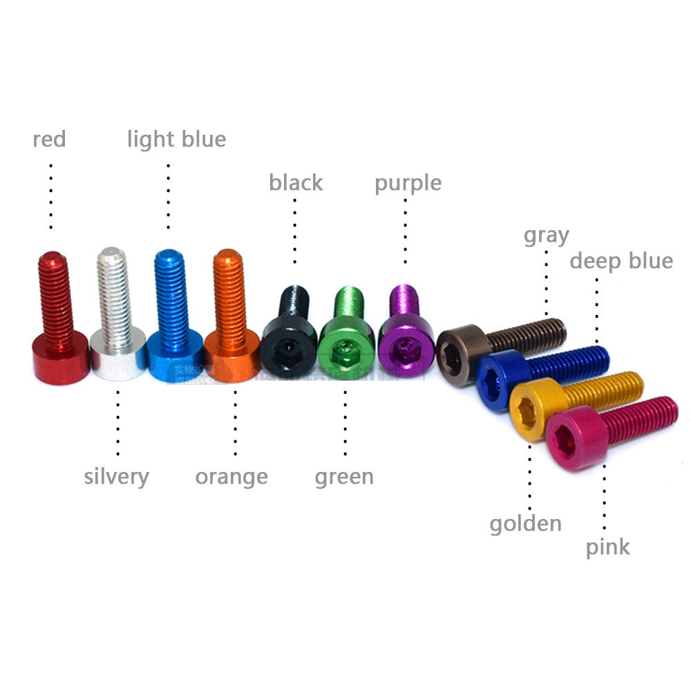 M3 Aluminum Alloy 7075 Hex Socket Bolt Cap Head Screws Model fittings DIN912