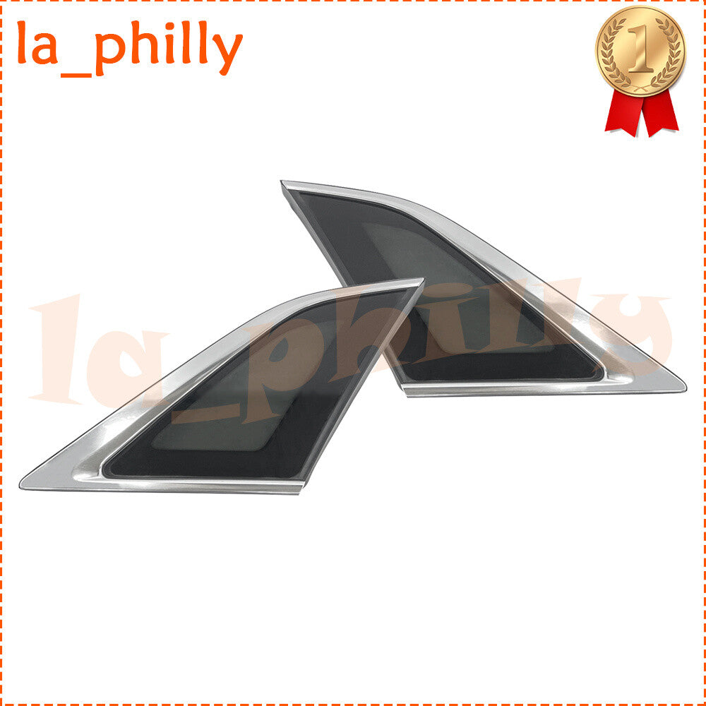 ya 2 6.30 2Pcs Rear Quarter Window Glass Left & Right Side for 2017-2022 for Cadillac XT5 3.6L