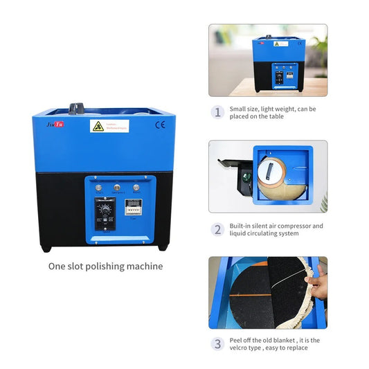 ya 26 Cell Phone ont Back S n Glass Scratch Removal Single Slot Polishing Machine