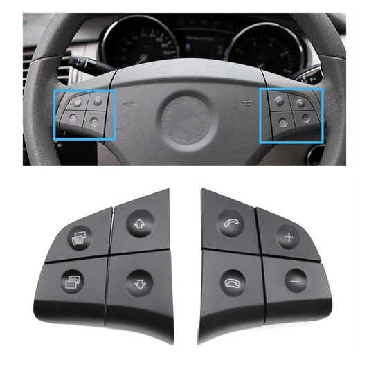 ya 13 Steering Wheel Switch Buttons Black for Mercedes ML GL R B CLass W164 W251 W245