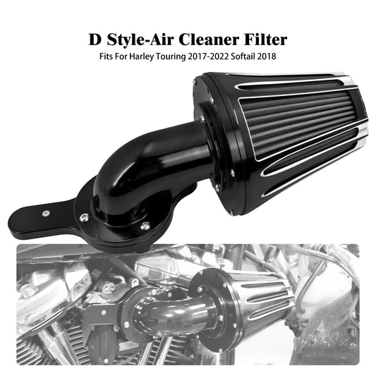 ya 8 5.26 Sucker Air Filter Cleaner Gray Intake for Harley Touring Street Road Glide 17-25