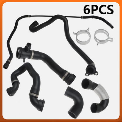 ya 11 10.28 Radiator Coolant Water Hose Pipe Kit 6pcs For 135i 335i 335xi 2007-2010 n
