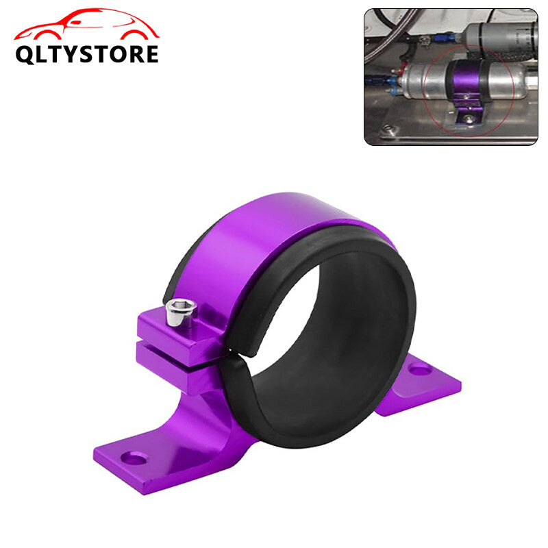 ya 27 7.2 50mm Aluminum Inline Fuel Pump or Filter Mounting Bracket Mount Clamp Purple