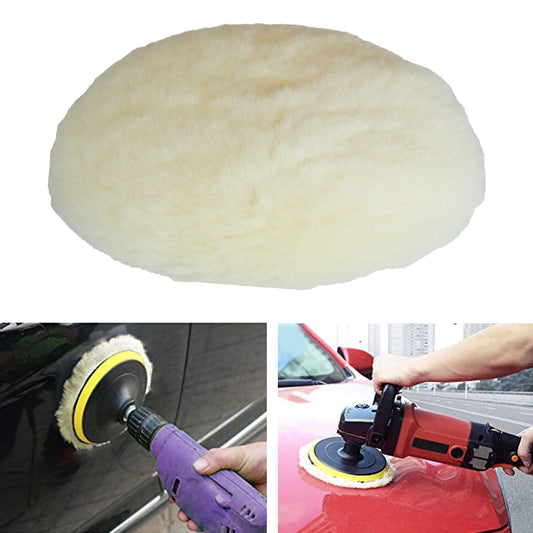 ya 12 5.22.2 Polishing Pads Polishing Pad Set 4 Pieces 3 Inch Buffers Natural Wool Hook and Loop 