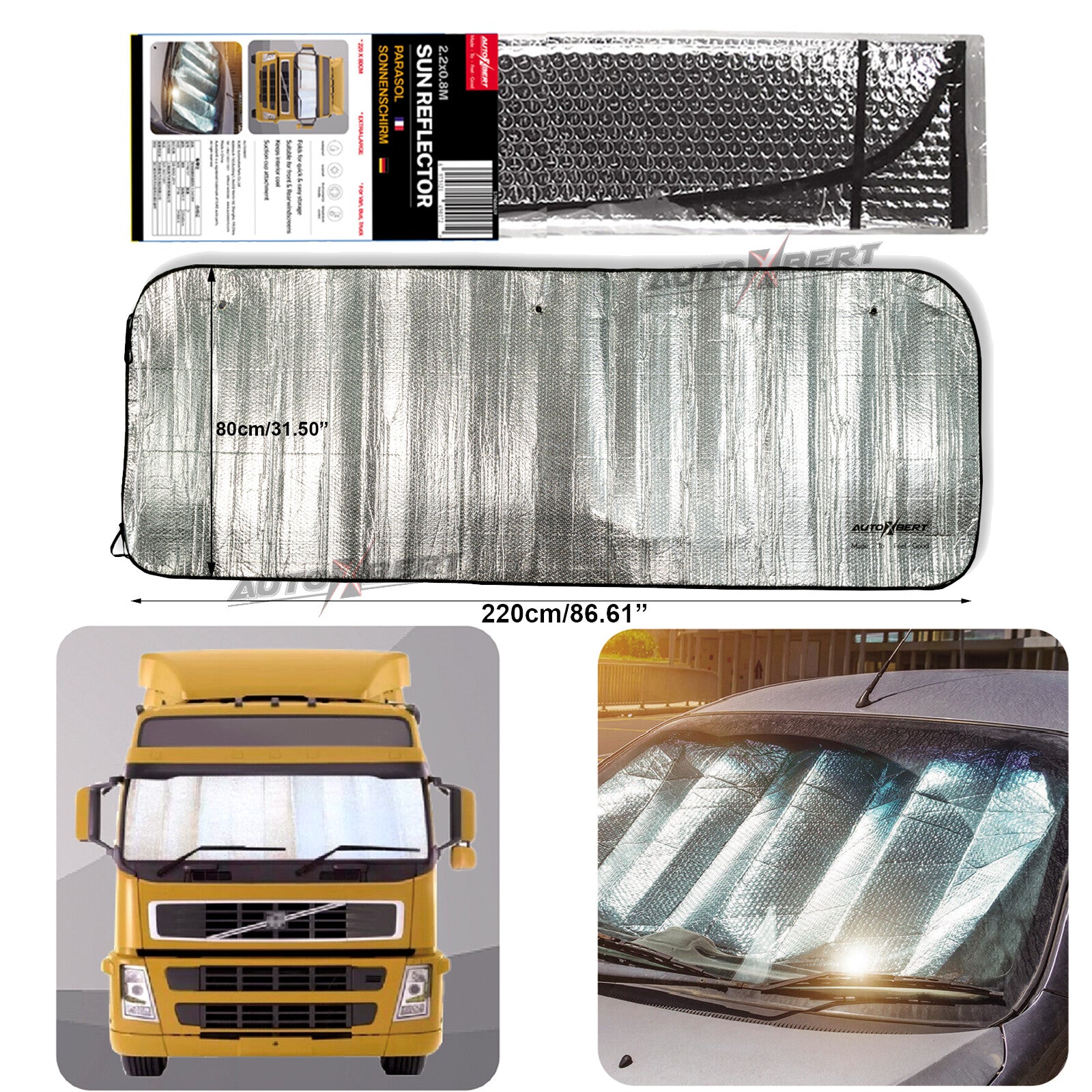 ya 2 6.26.2 XXXL sun protection windshield truck van RV sun visor cab