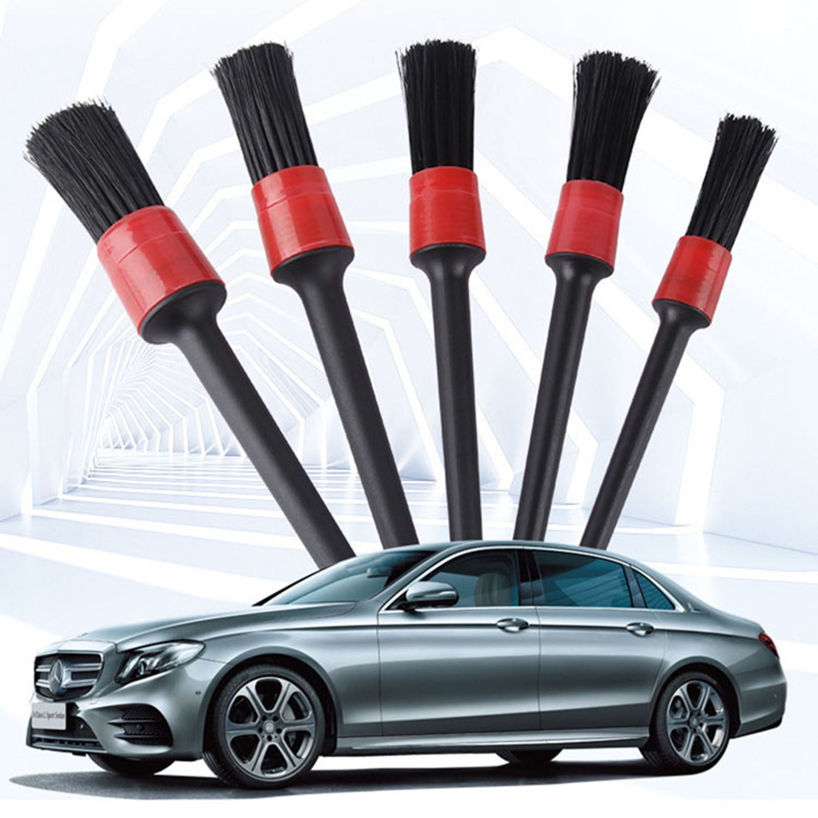 ya 26 Car Cleaning Brush Multi-Functio l 5-Piece Set Soft Bristles Wheel Hub Interior