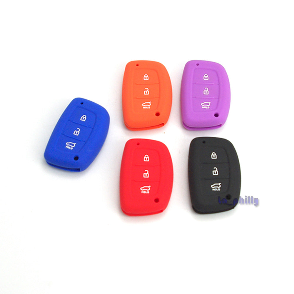 ya 5 8.7 Silicone Key Shell Case Cover Skin 3BTN for Hyundai ix35 Series 2 Mistra Verna