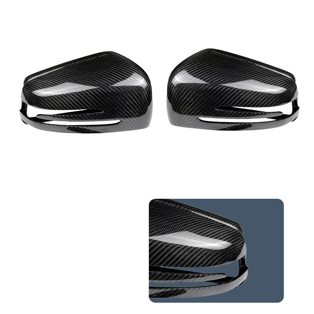 ya 1 8.5.3 for W204 C63 AMG Coupe 507 Real Carbon Fiber Side Mirror Cap