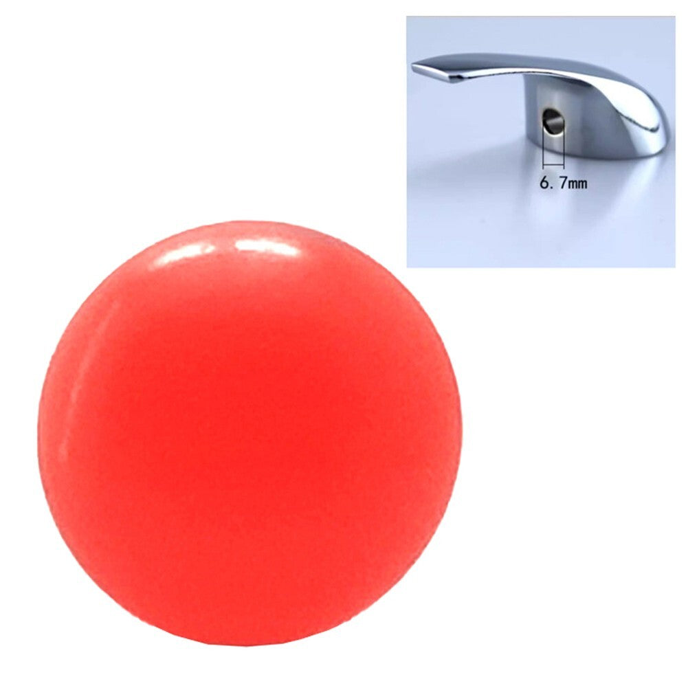 ya 14 Decorative Cover for Faucet Handle with Hot and Cold Water Signs 10PCS