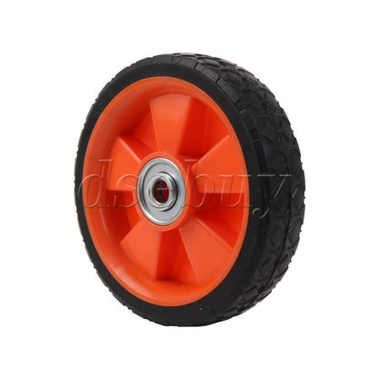 ya 14 Rubber Hand Truck Wheel for Cart Power Washer 6 Dia 0.5 Bore Black Orange