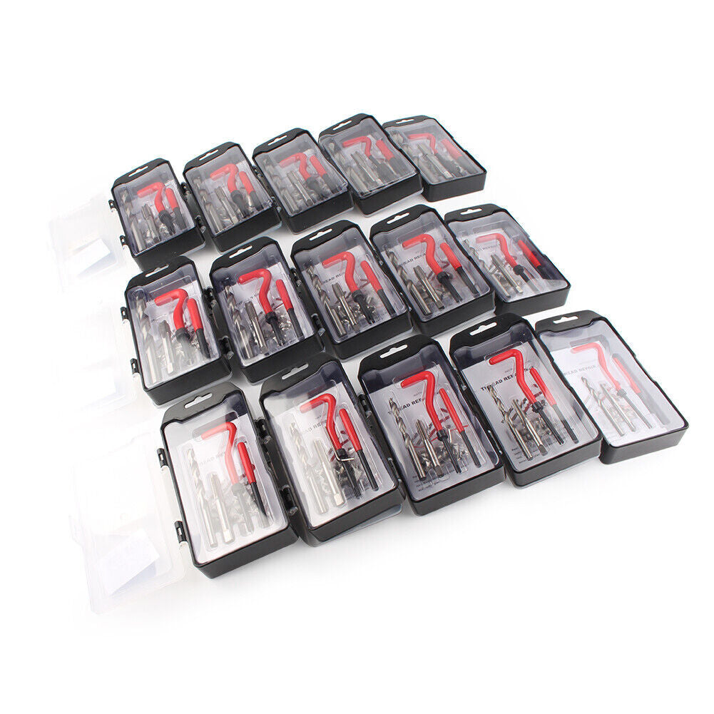 ya 5 8.7 15PCS M10 x 1.25 Metric Thread Repair Install Tool Insert Kit M10 Helicoil Coil