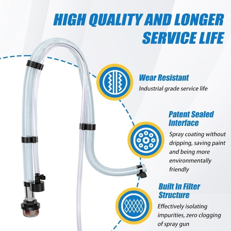 ya 26 Suction Hose Replacement Kit Suitable for Multiple Paint Sprayer Cart Models