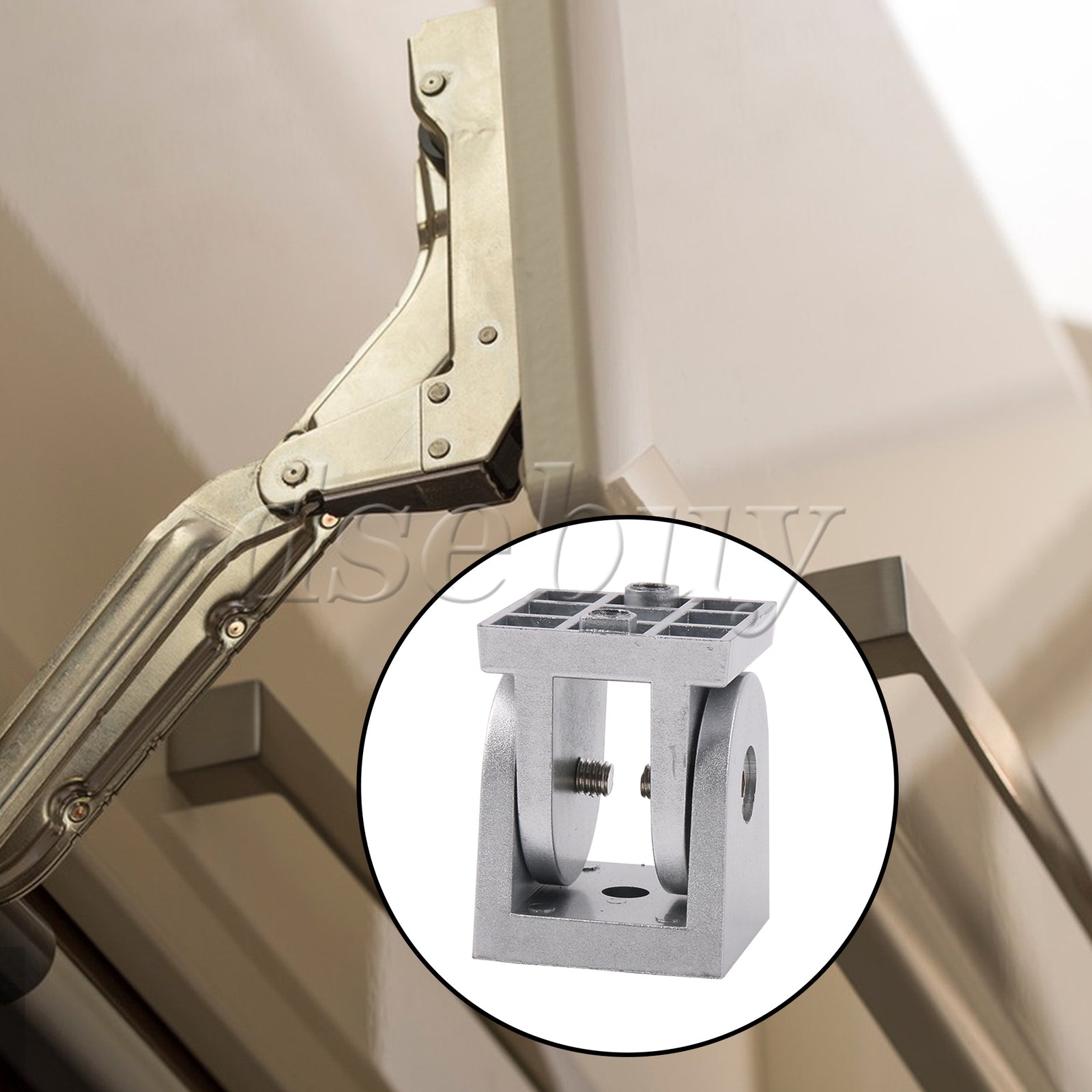 ya 26 Silver Living Hinge 4040 Series Aluminum Extrusion Fitting 0.67 Inch