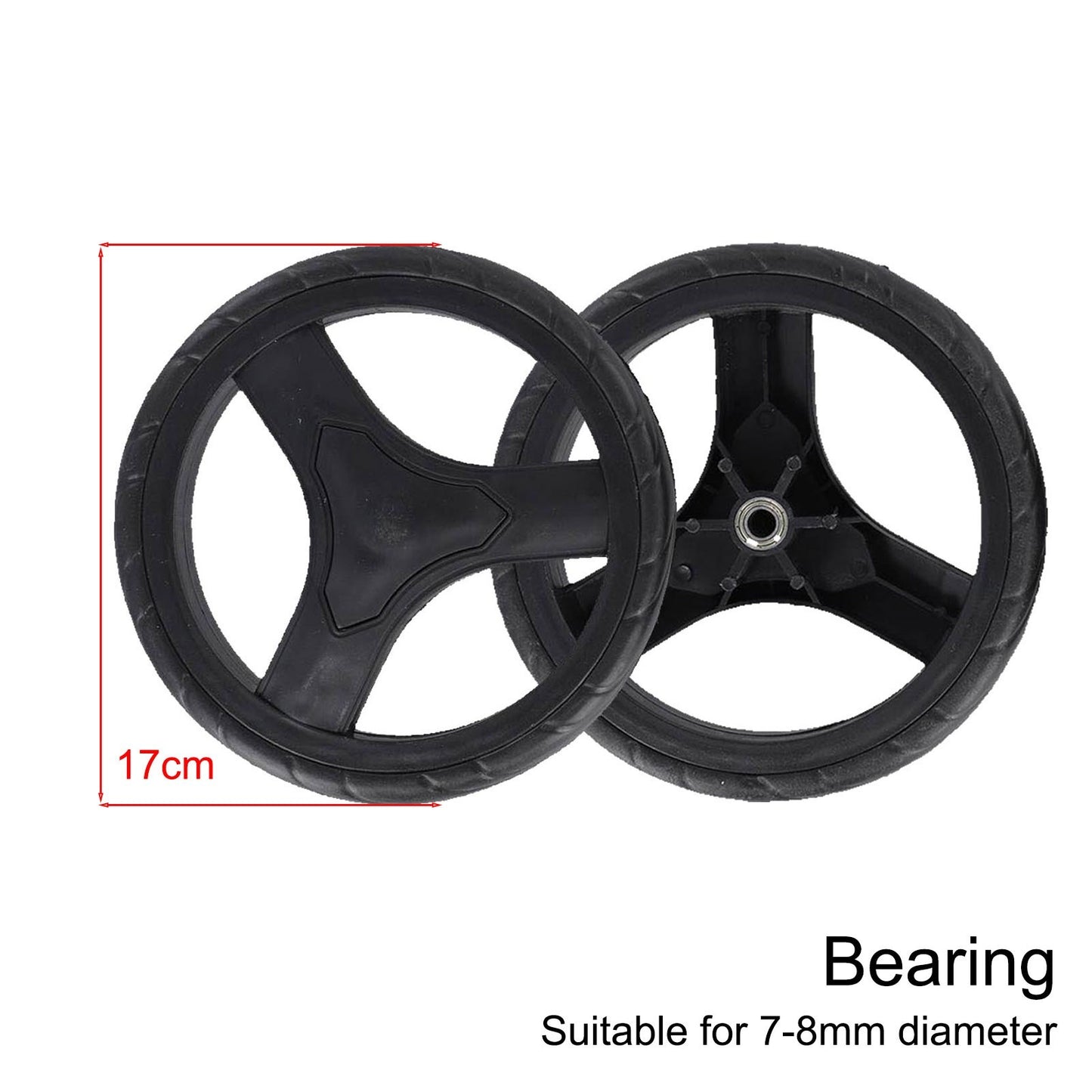 ya 14 Easy Installation 140mm Replacement Wheels for Shopping Cart Accessory