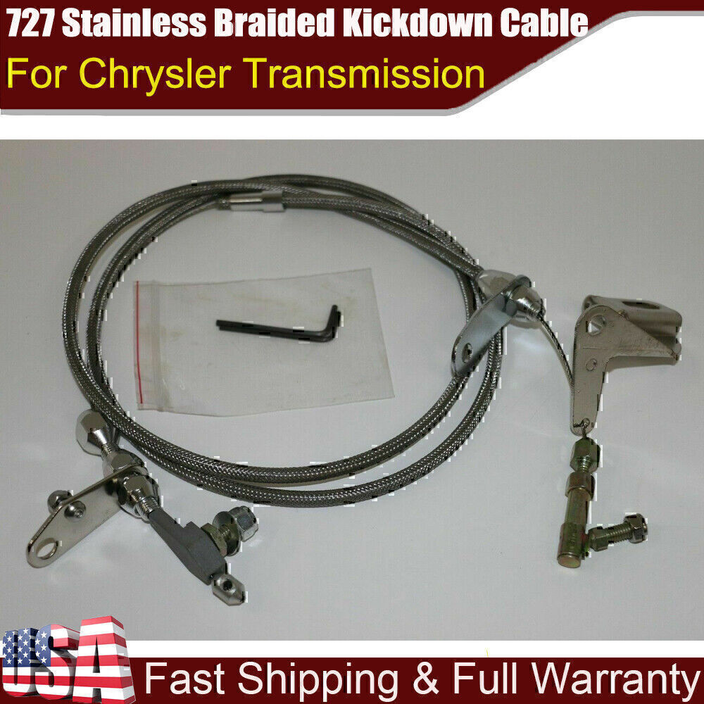 ya 5 8.7 727 Stainless Braided Kickdown Cable Detent Transmission Fit for Chrysler *