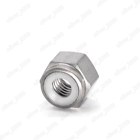Titanium Ti GR5 DIN985 Hexagon Nylon Insert Lock Nuts M3 M4 M5 M6 M8