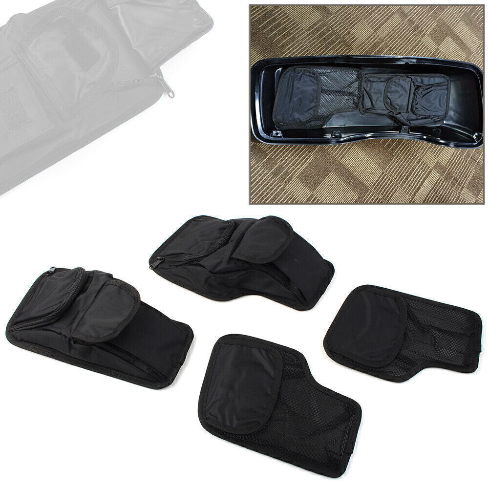 ya 12 5.21 1Set Fit for Harley Electra Glide 1996-UP Tour-Pak Pack Saddlebag Wall Organizer Bag