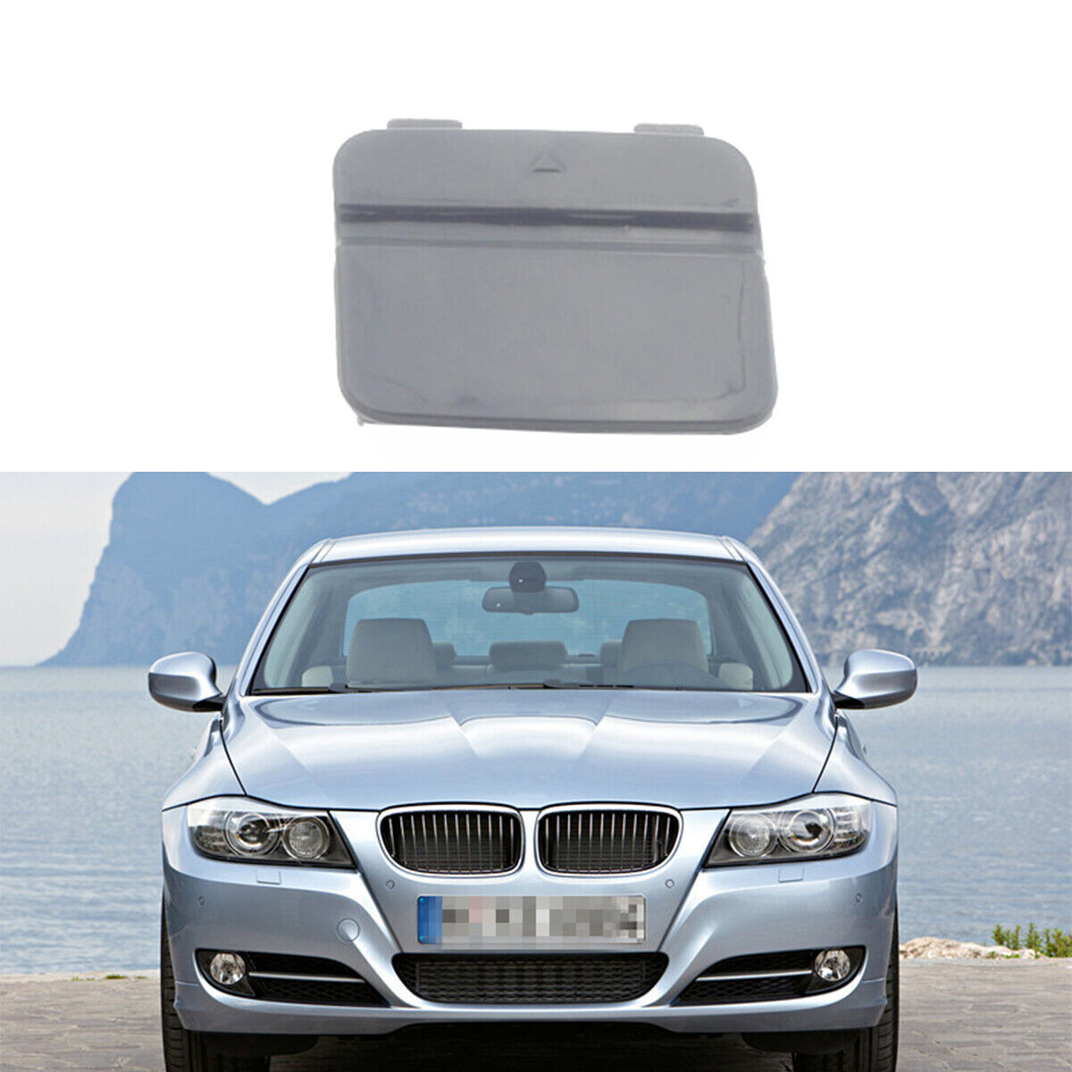 ya 2 6.26.2 1 Pack Rear Bumper Tow Hook Eye Cover for BMW 3 Series E90 LCI 2008-2009 2011
