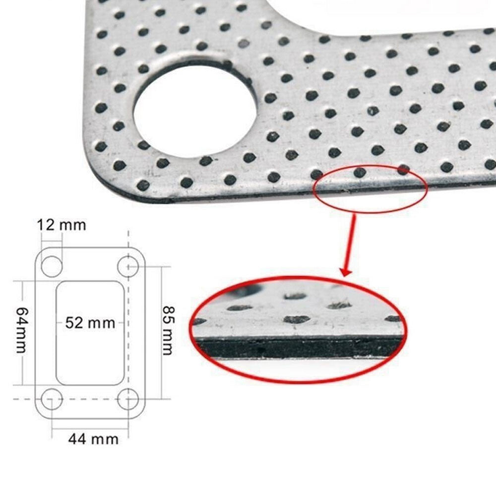 ya 5 8.7 For T3/T4 T35 T38 GT35 Turbocharged Intake Manifold Gasket Graphite Aluminum