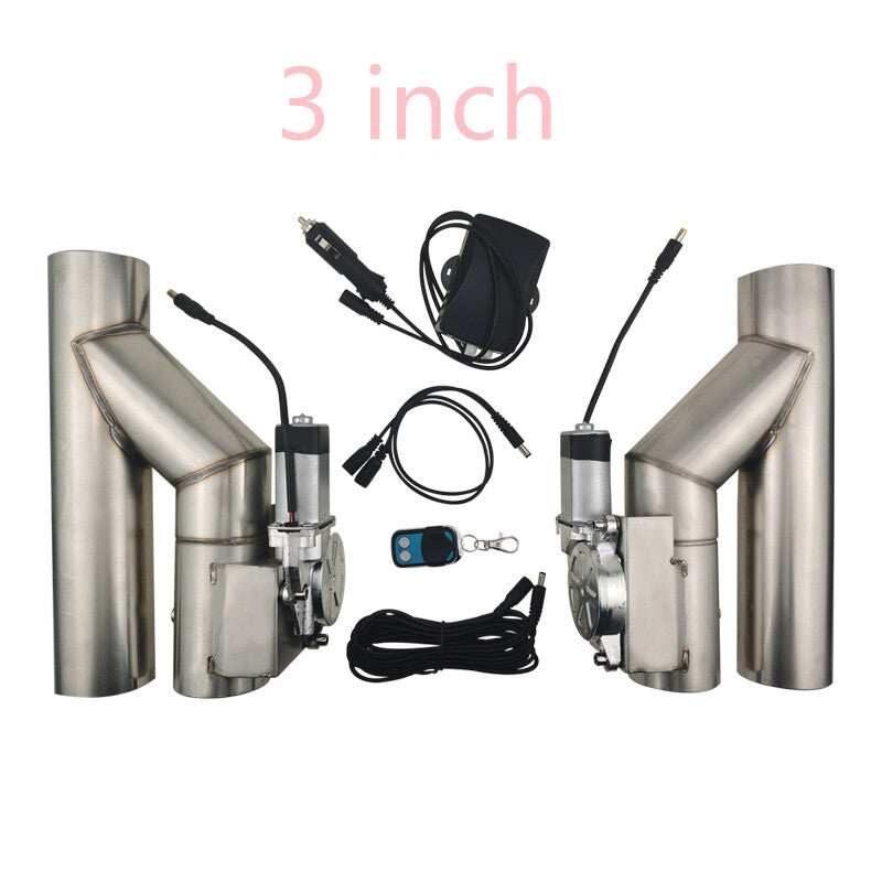 ya 5 6.16.2 3''/3 inch Double Electric Valve Y Pipe Single flap Control Valve Kit