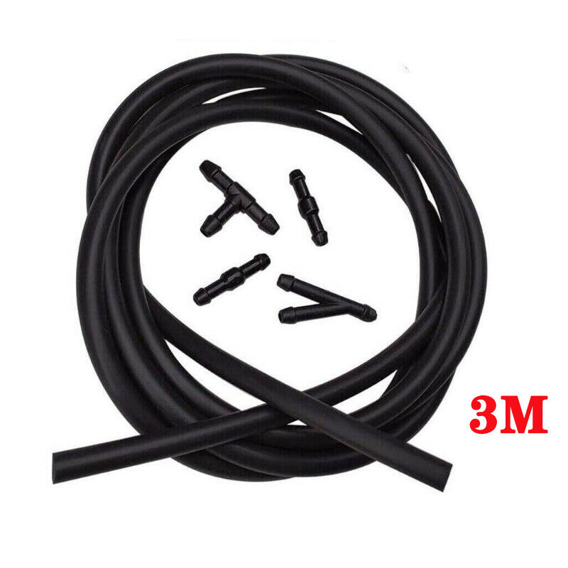 ya 5 8.7 For Nozzle Pump 3M Win for DS hield Wiper Washer Pipe+4 Hose Connectors T Y Kit