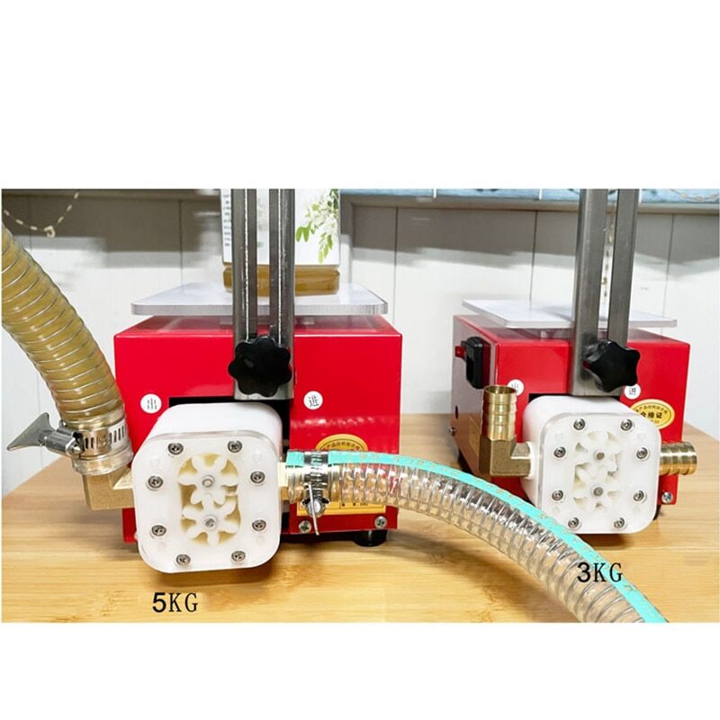 5KG Commercial Electric Paste Honey Filling Machine Gear Honey Pump Weigh Type