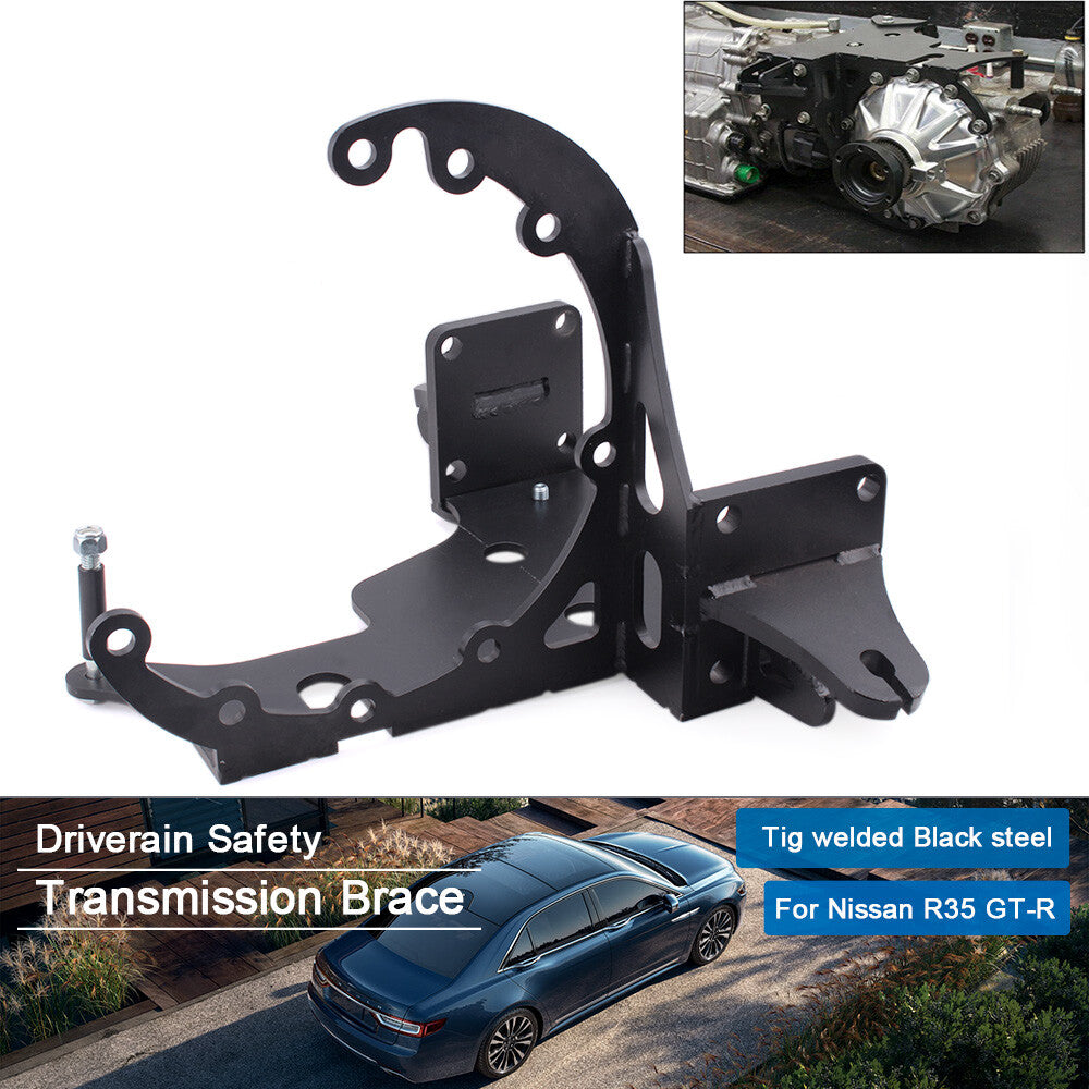 ya 9 6.5.2 Transmission Brace for Nissan R35 GT-R GTR GR6 Drivetrain Tig Welded Coated