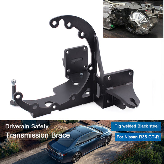 ya 9 6.5.2 Transmission Brace for Nissan R35 GT-R GTR GR6 Drivetrain Tig Welded Coated