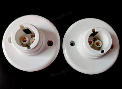 ya 14 Wired B22 Socket Bayonet Base LED Bulb Lamp Holder Adapter For UK/US/AU/EU Home