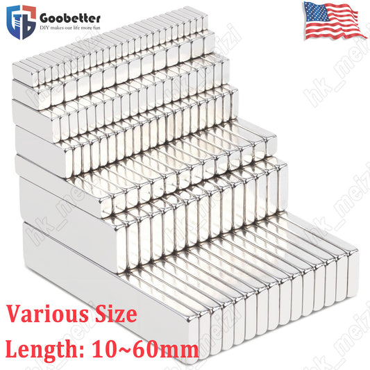 N52 Neodymium Bar/Rectangular Magnets Small/Large Magnets for DIY Craft Fridg
