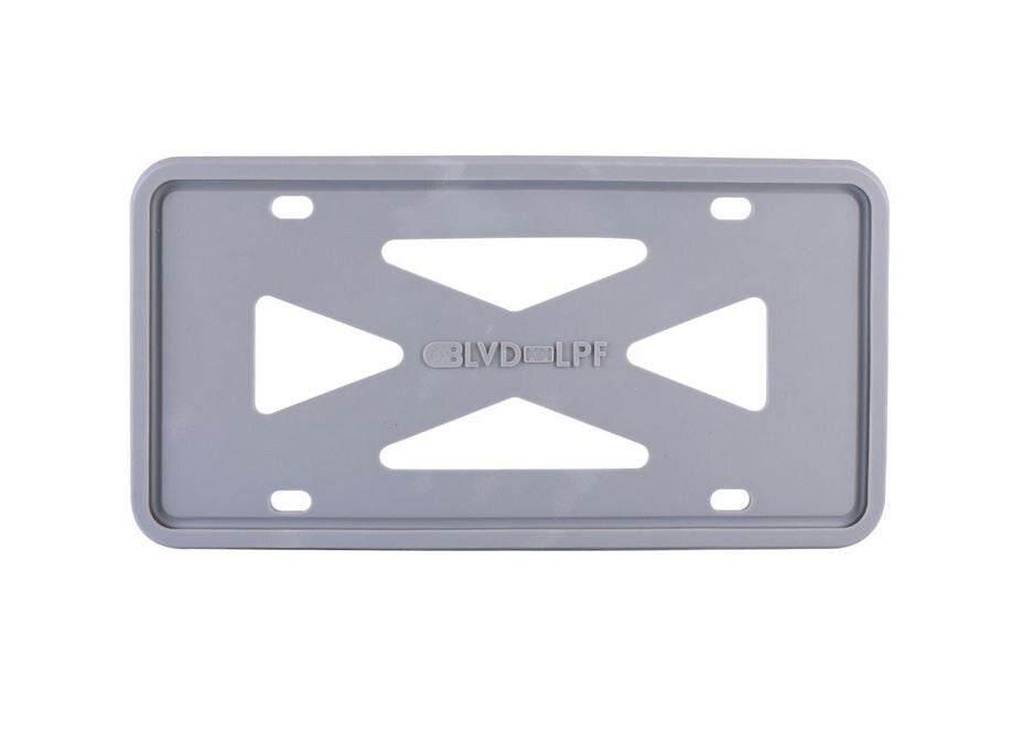 ya 1 8.5.2 Car License Plate Frame Cover Hood Rear Boot Blank Matte BlackSuitable for 